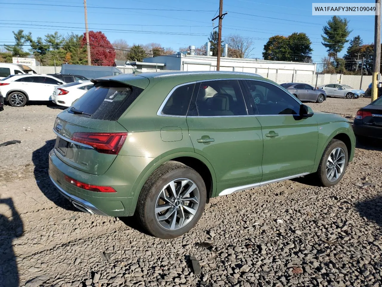 2022 Audi Q5 Prestige 45 VIN: WA1FAAFY3N2109049 Lot: 79417934