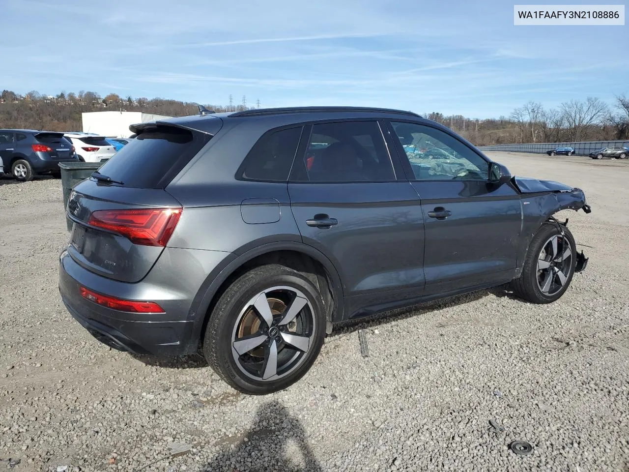 2022 Audi Q5 Prestige 45 VIN: WA1FAAFY3N2108886 Lot: 80448514