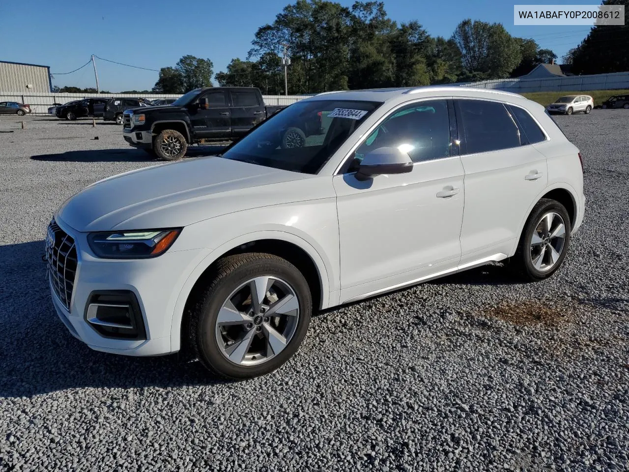 2023 Audi Q5 Premium 40 VIN: WA1ABAFY0P2008612 Lot: 75523644