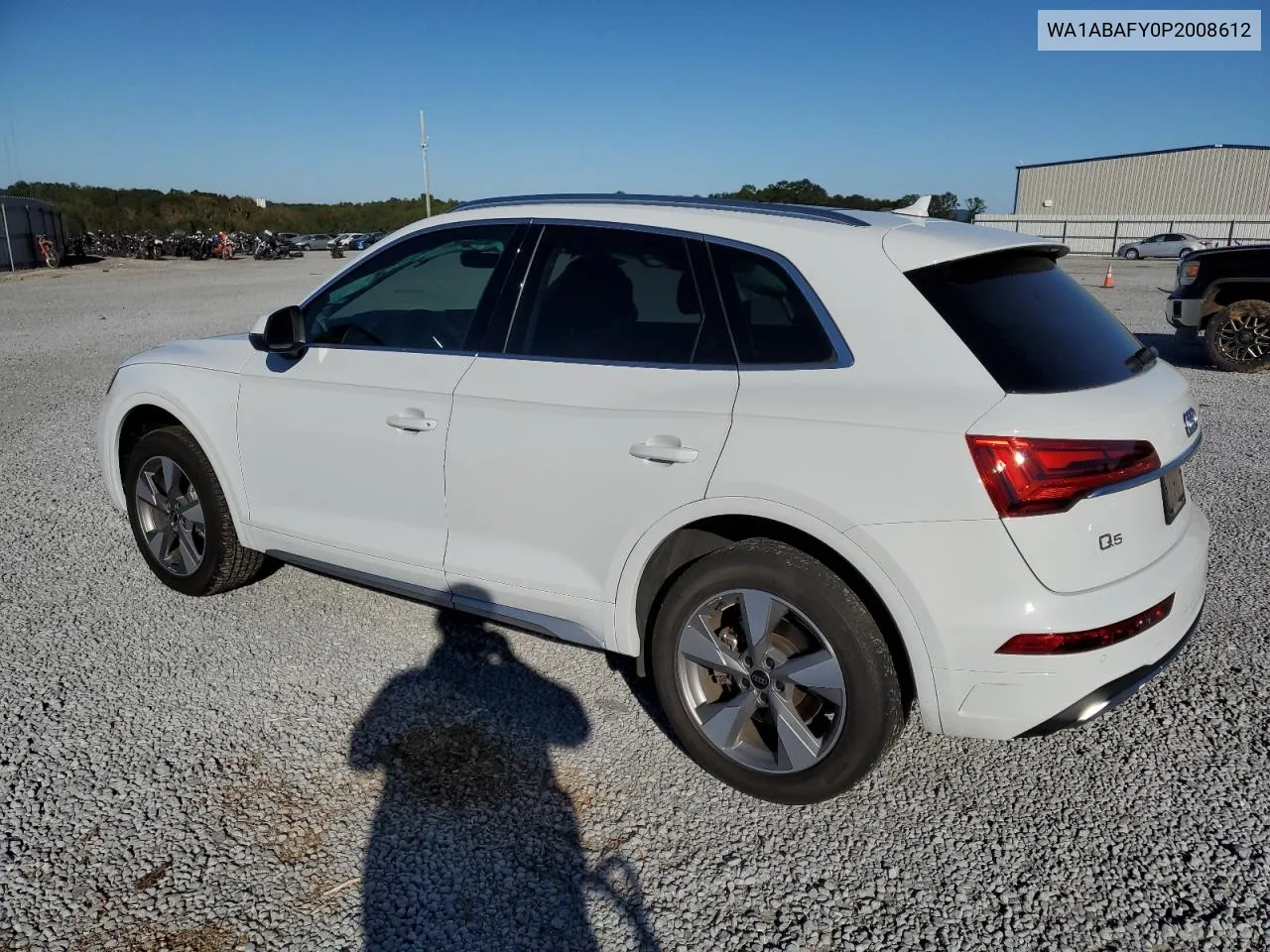 2023 Audi Q5 Premium 40 VIN: WA1ABAFY0P2008612 Lot: 75523644