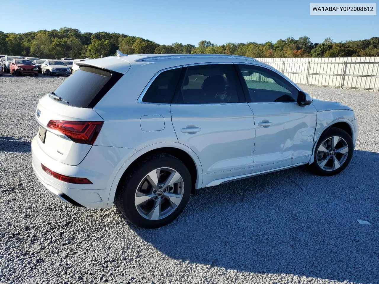 2023 Audi Q5 Premium 40 VIN: WA1ABAFY0P2008612 Lot: 75523644