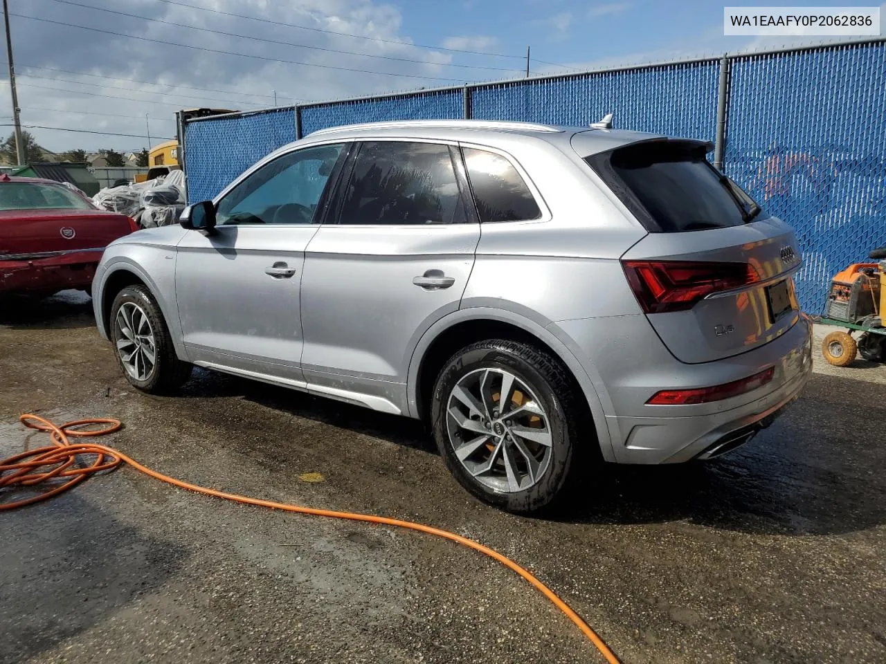 2023 Audi Q5 Premium Plus 45 VIN: WA1EAAFY0P2062836 Lot: 78394604