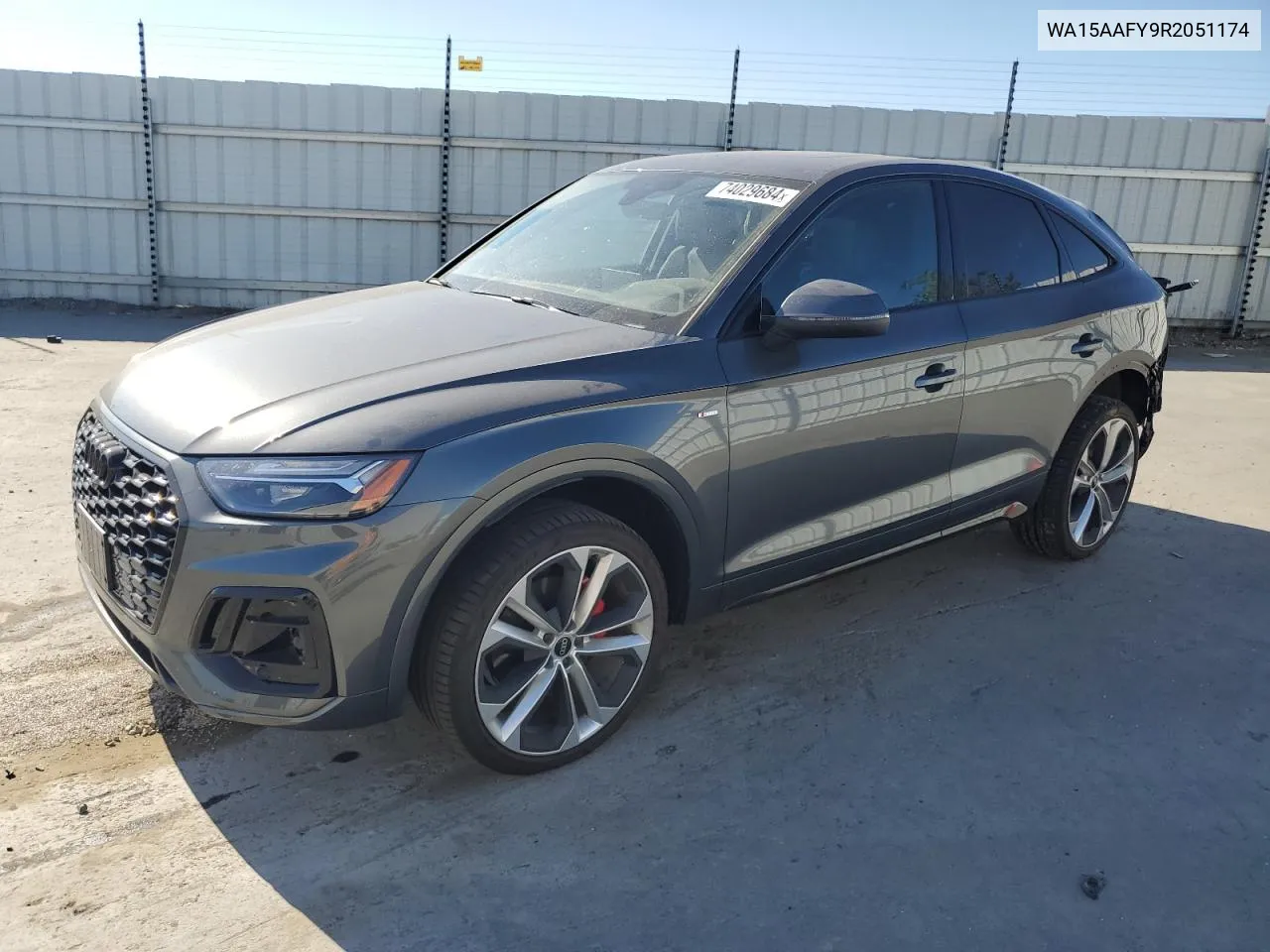 2024 Audi Q5 Sportback Prm Pls 45 VIN: WA15AAFY9R2051174 Lot: 74029684