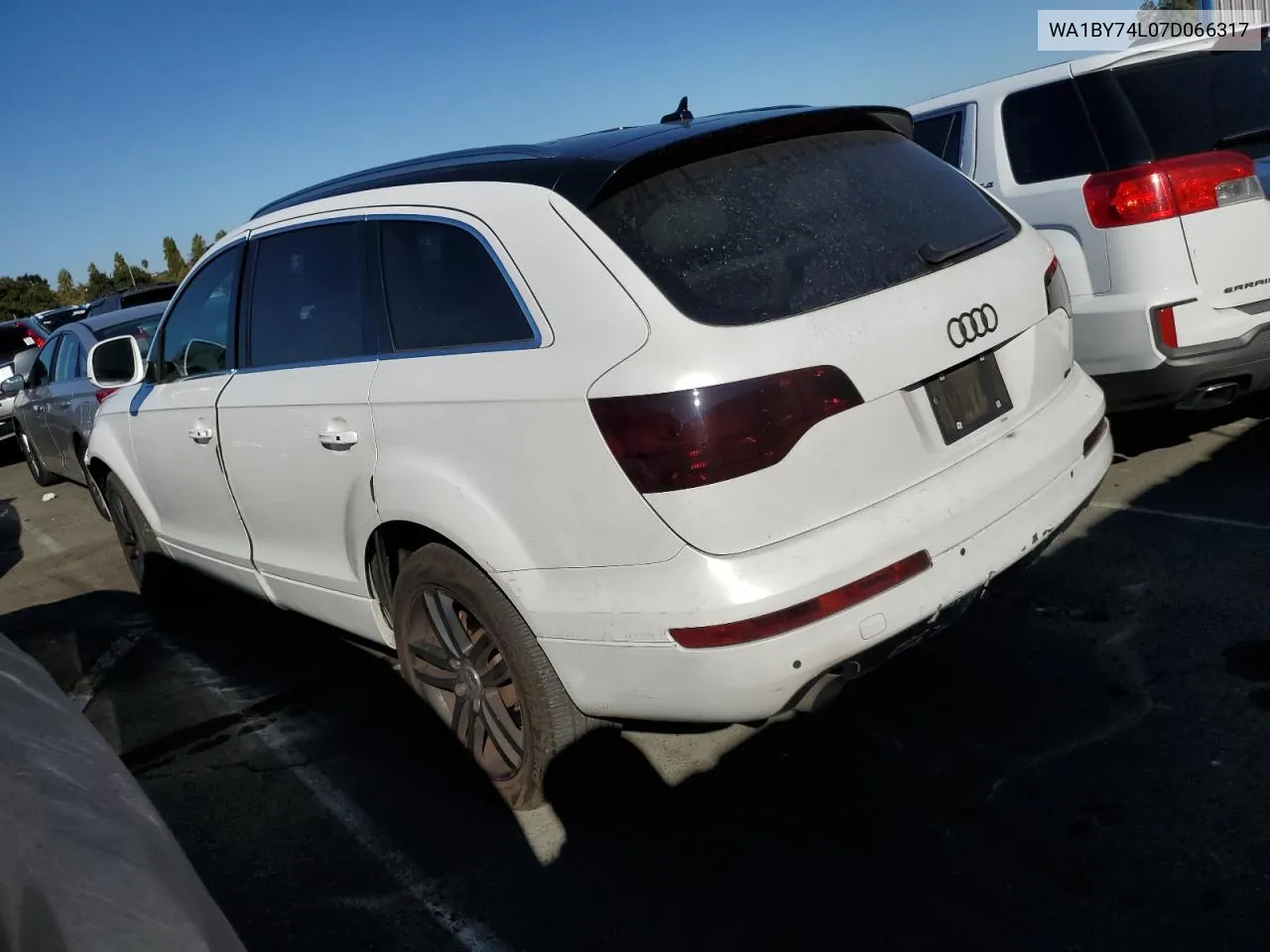 WA1BY74L07D066317 2007 Audi Q7 3.6 Quattro Premium