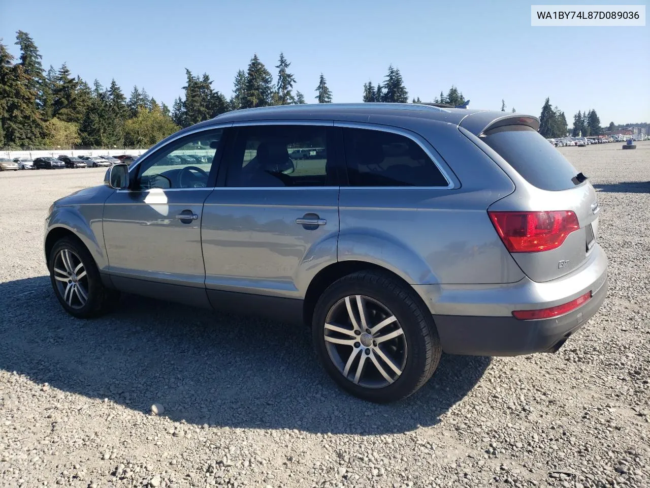 2007 Audi Q7 3.6 Quattro Premium VIN: WA1BY74L87D089036 Lot: 69883434