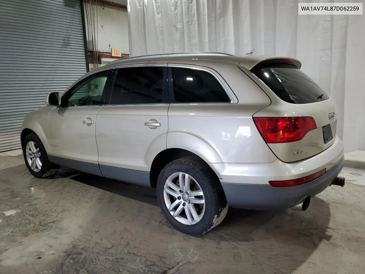 2007 Audi Q7 4.2 Quattro VIN: WA1AV74L87D062259 Lot: 73006084