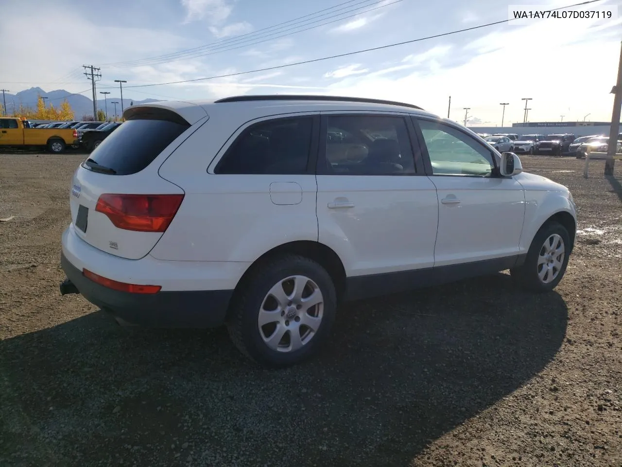 2007 Audi Q7 3.6 Quattro VIN: WA1AY74L07D037119 Lot: 74306694