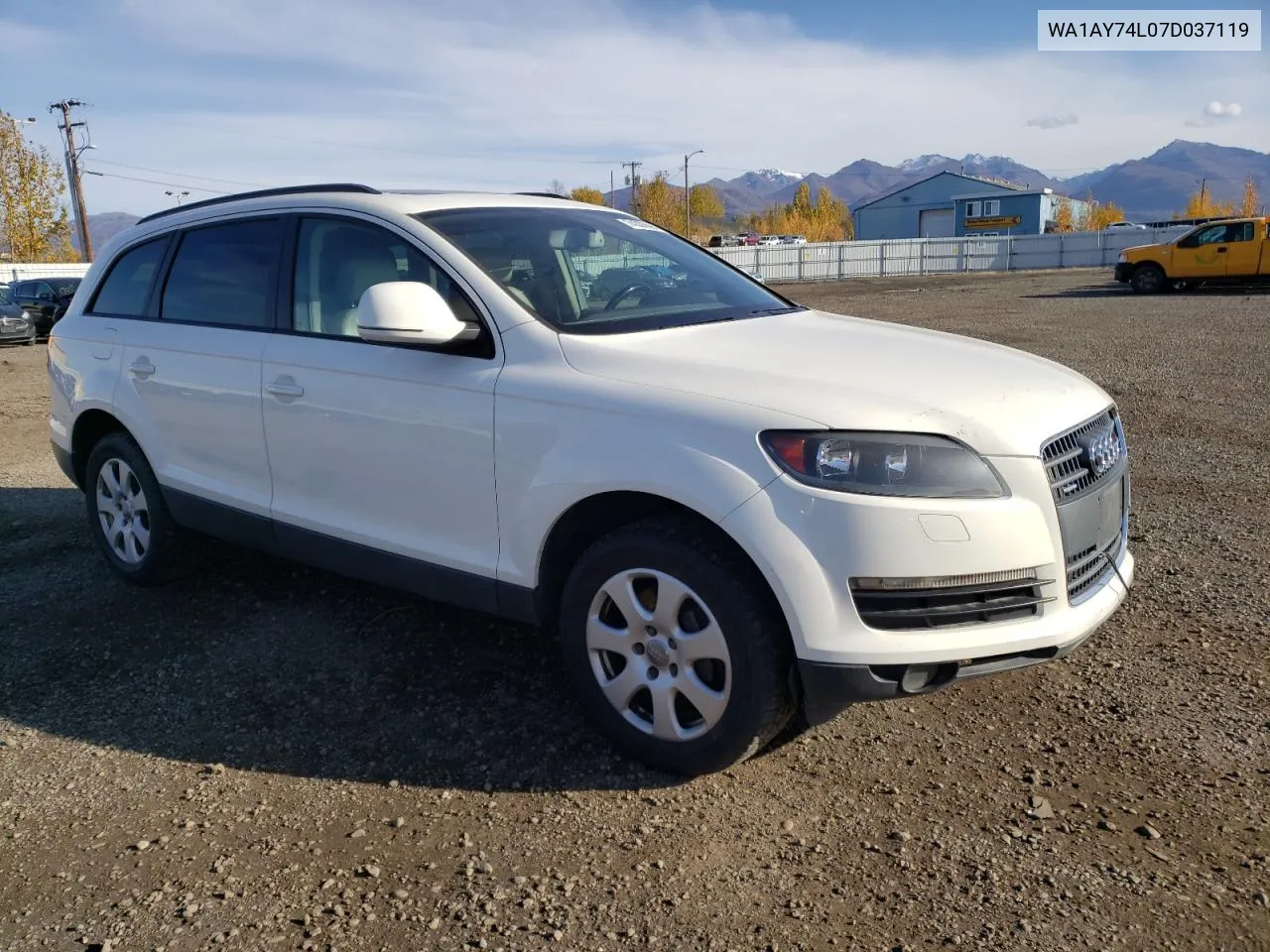 2007 Audi Q7 3.6 Quattro VIN: WA1AY74L07D037119 Lot: 74306694