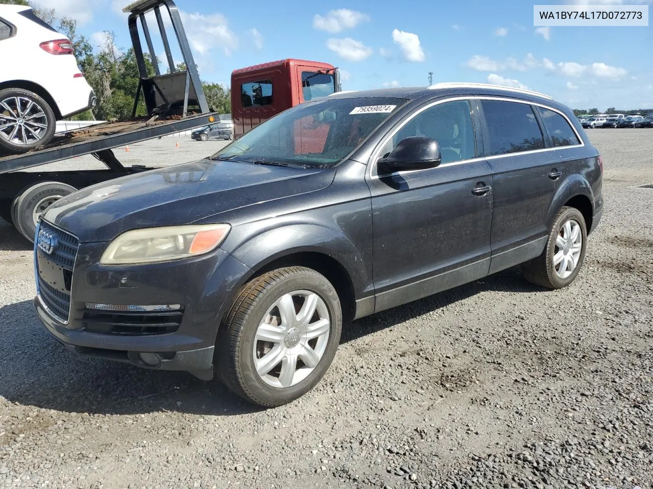 2007 Audi Q7 3.6 Quattro Premium VIN: WA1BY74L17D072773 Lot: 79359024