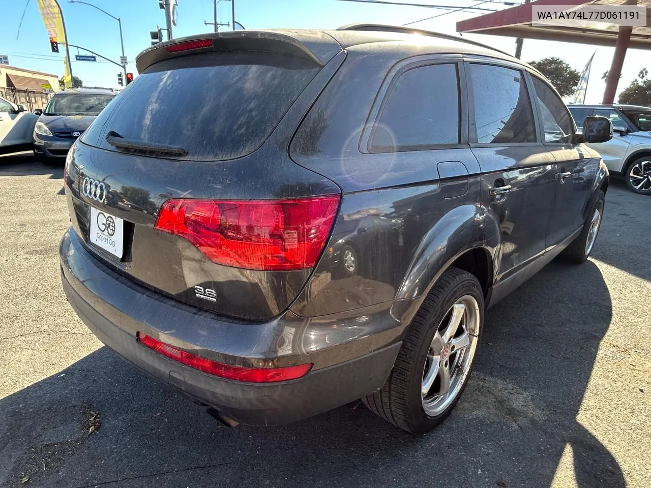 2007 Audi Q7 3.6 Quattro VIN: WA1AY74L77D061191 Lot: 79773014