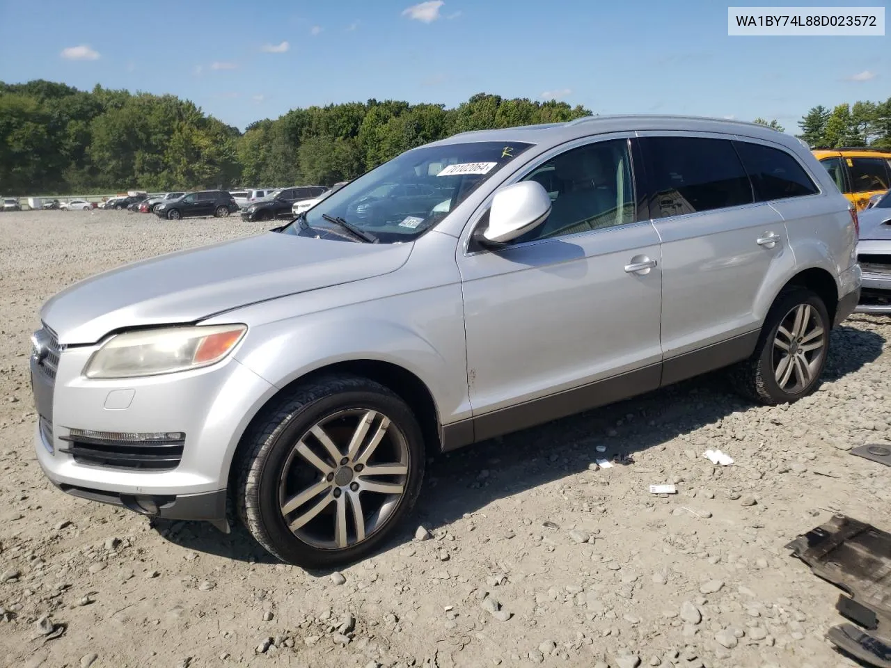 2008 Audi Q7 3.6 Quattro Premium VIN: WA1BY74L88D023572 Lot: 70102064