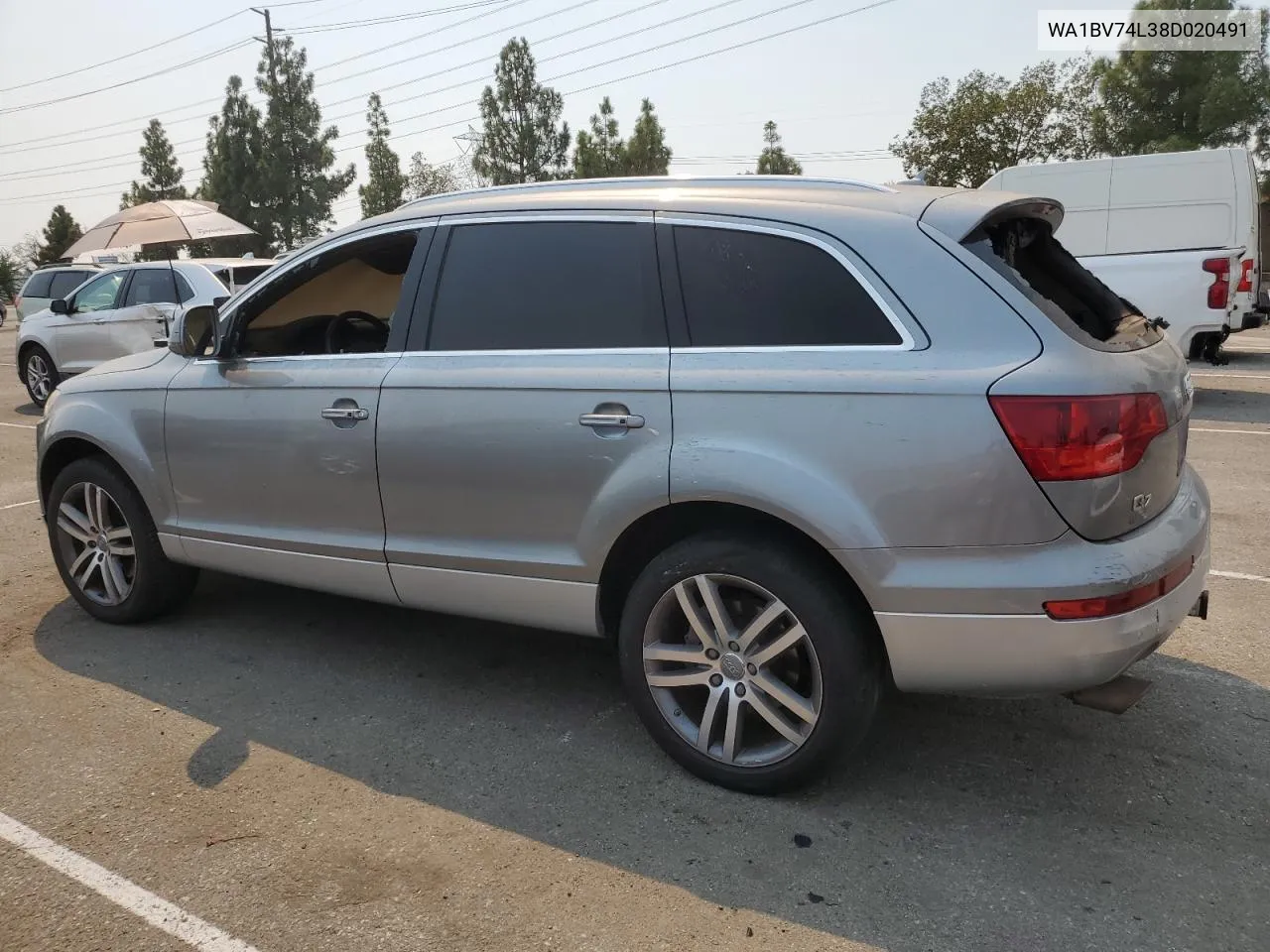 2008 Audi Q7 4.2 Quattro Premium VIN: WA1BV74L38D020491 Lot: 70725144