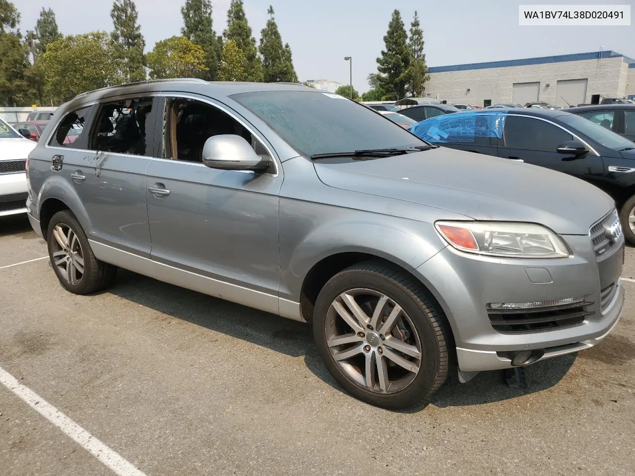 2008 Audi Q7 4.2 Quattro Premium VIN: WA1BV74L38D020491 Lot: 70725144