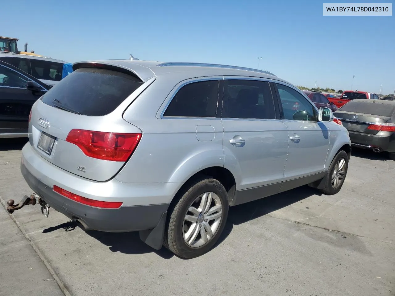 2008 Audi Q7 3.6 Quattro Premium VIN: WA1BY74L78D042310 Lot: 73577294