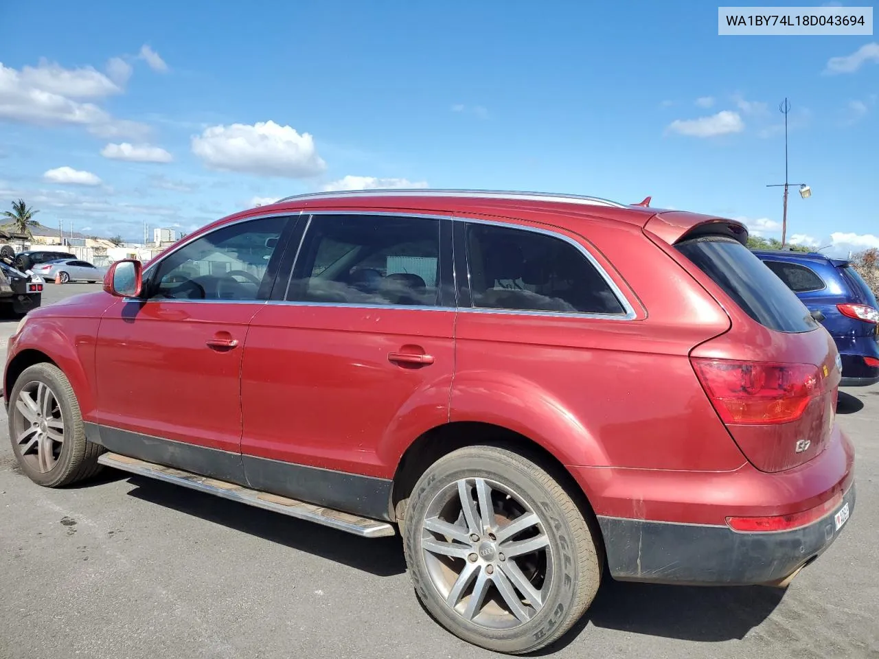 2008 Audi Q7 3.6 Quattro Premium VIN: WA1BY74L18D043694 Lot: 73676864