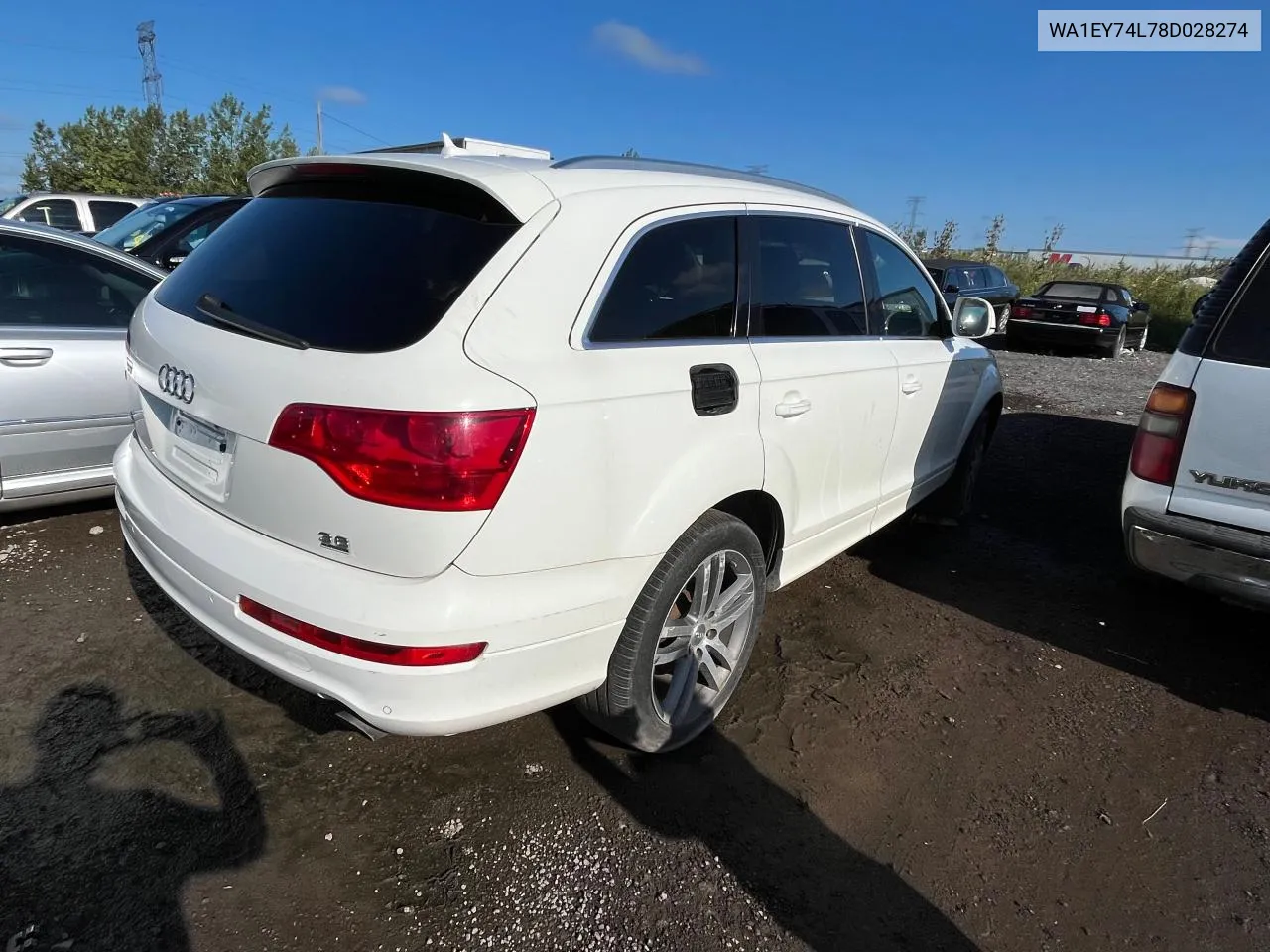 WA1EY74L78D028274 2008 Audi Q7 3.6 Qua