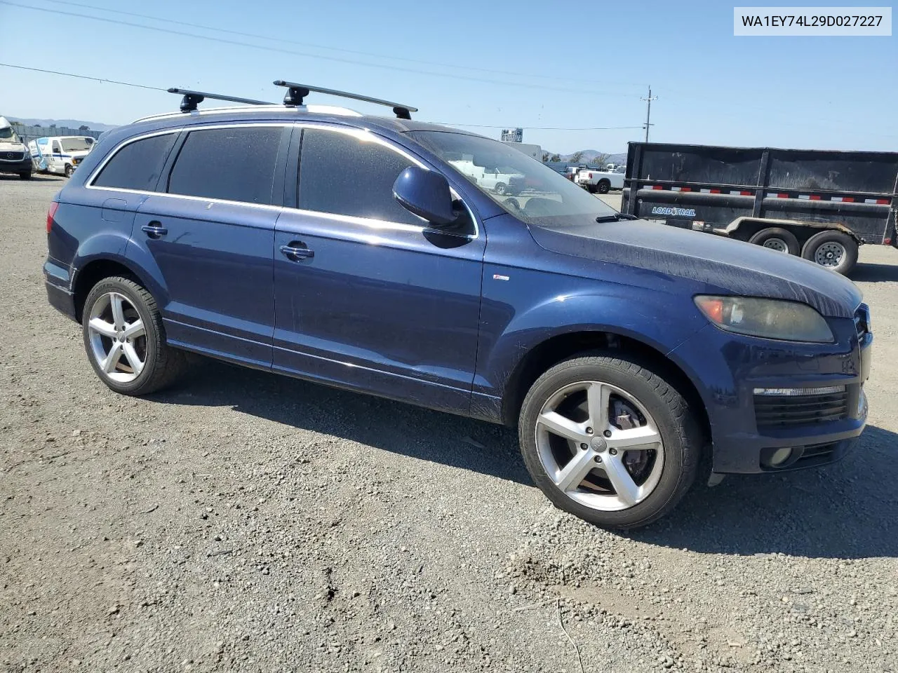 2009 Audi Q7 3.6 Quattro Premium S-Line VIN: WA1EY74L29D027227 Lot: 72714054