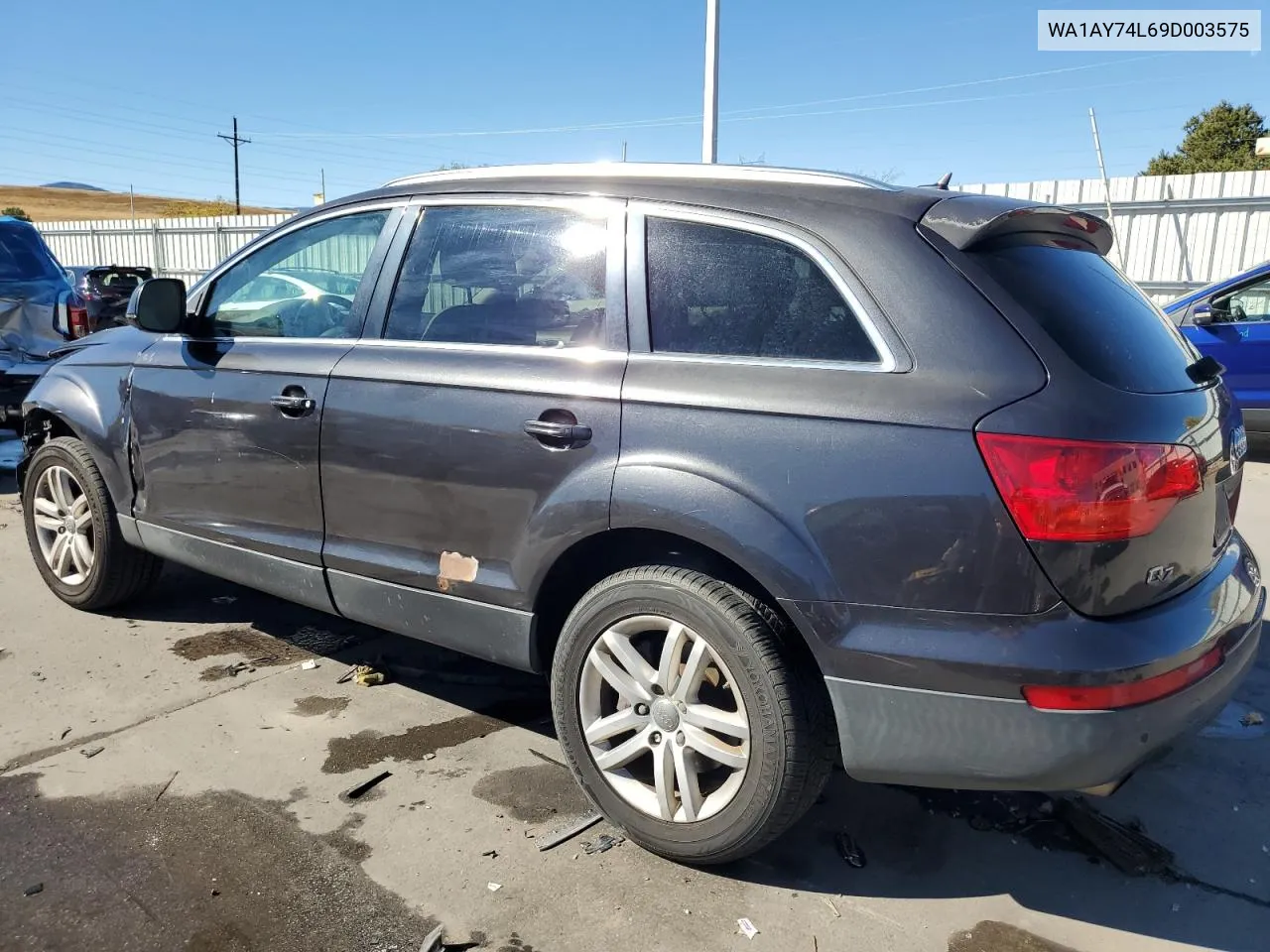 2009 Audi Q7 3.6 Quattro VIN: WA1AY74L69D003575 Lot: 77313234