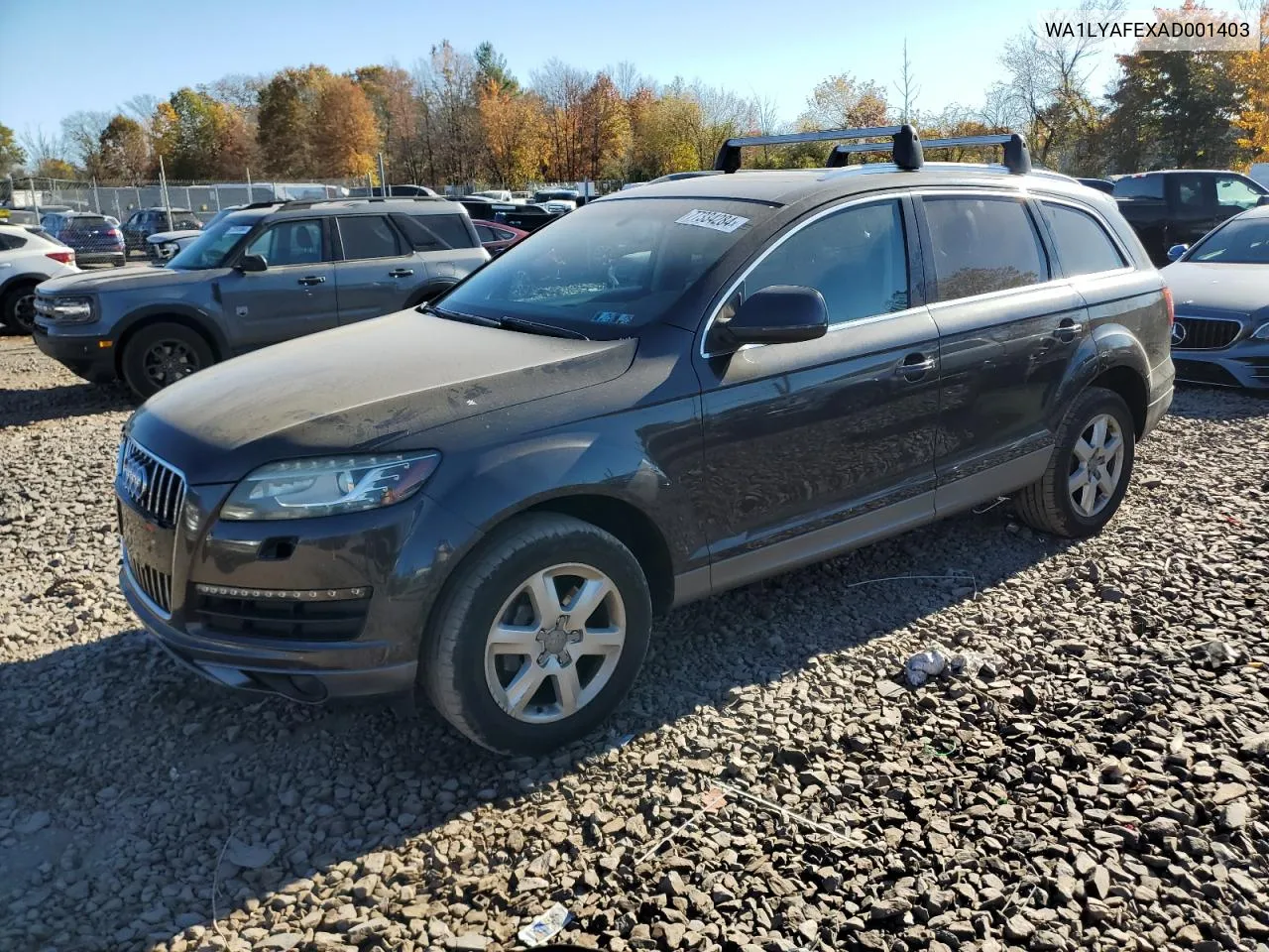 2010 Audi Q7 Premium Plus VIN: WA1LYAFEXAD001403 Lot: 77334284