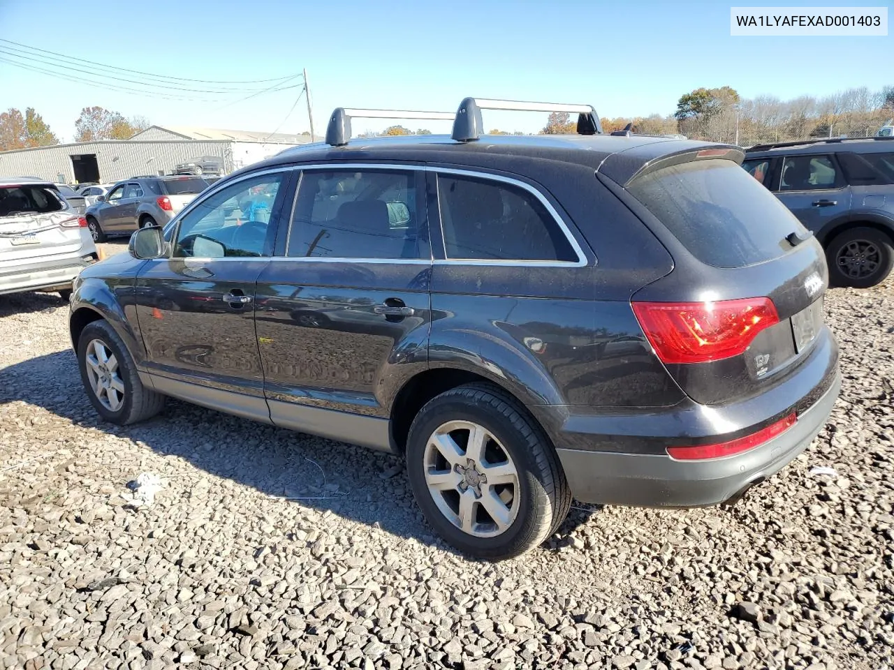 2010 Audi Q7 Premium Plus VIN: WA1LYAFEXAD001403 Lot: 77334284