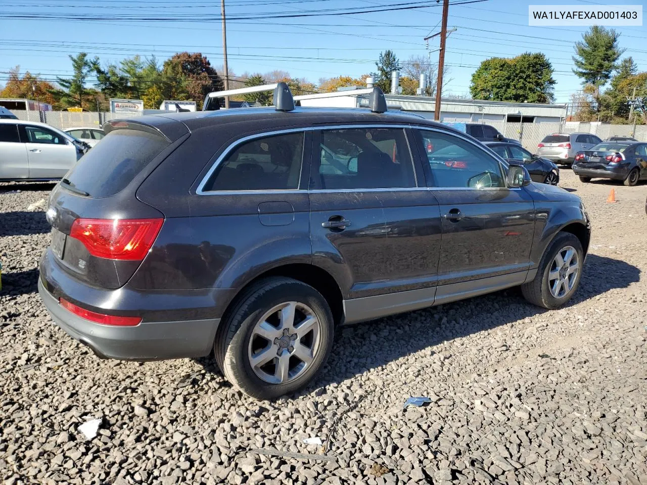 2010 Audi Q7 Premium Plus VIN: WA1LYAFEXAD001403 Lot: 77334284