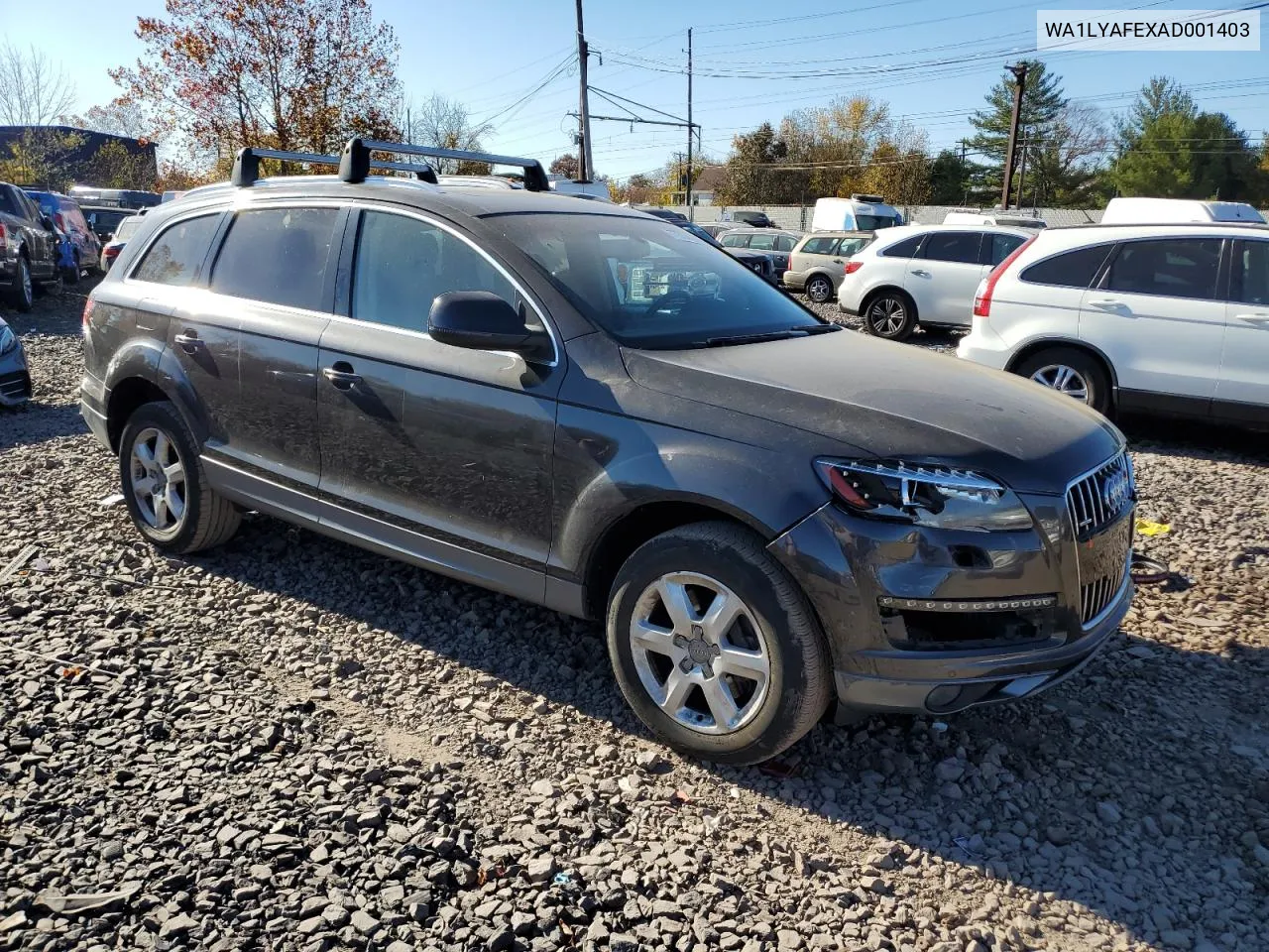 2010 Audi Q7 Premium Plus VIN: WA1LYAFEXAD001403 Lot: 77334284