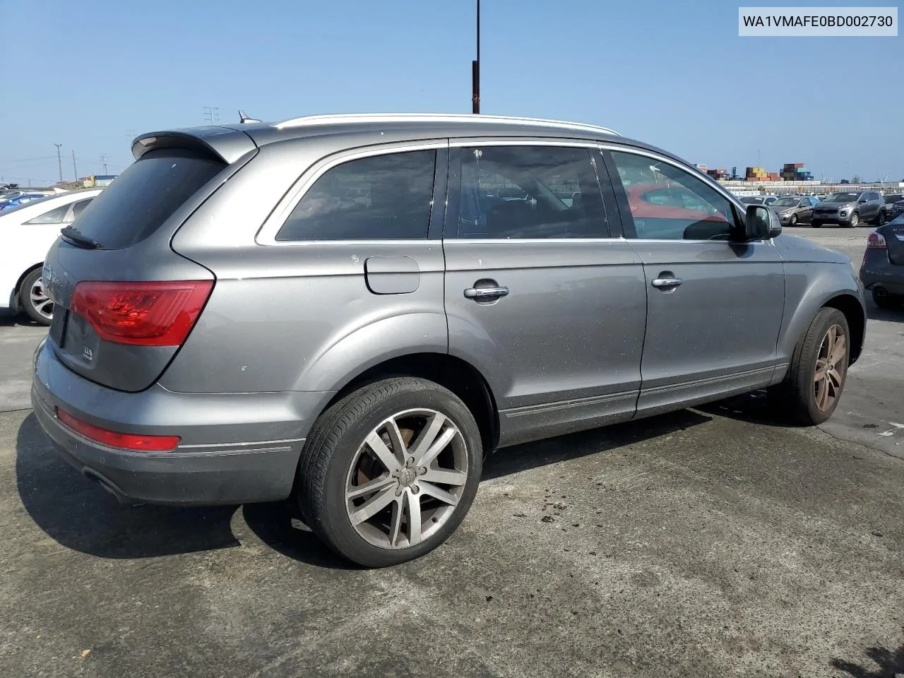 WA1VMAFE0BD002730 2011 Audi Q7 Prestige