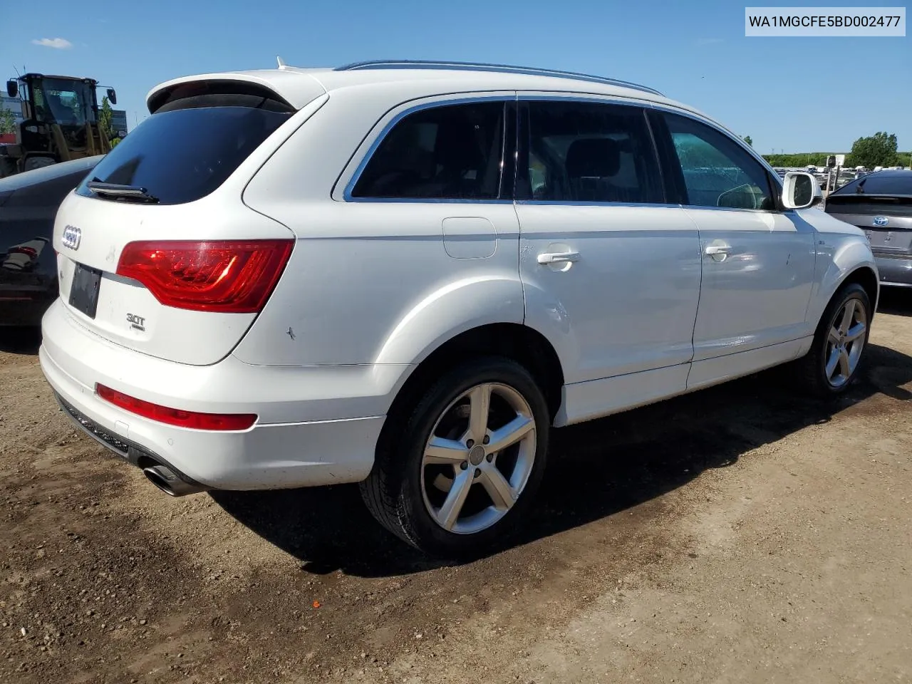 2011 Audi Q7 Premium Plus VIN: WA1MGCFE5BD002477 Lot: 57240864