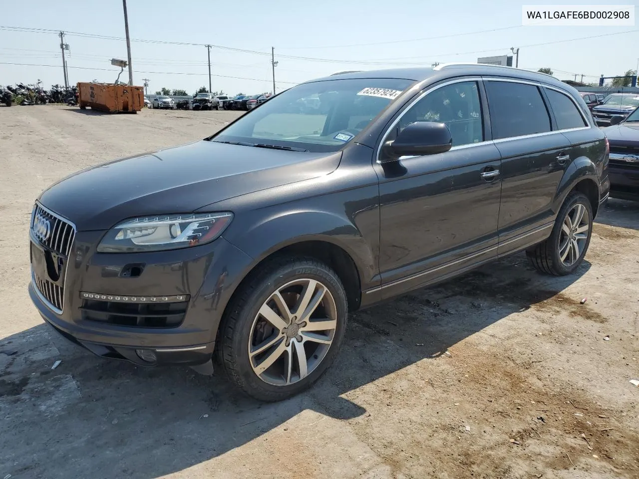 2011 Audi Q7 Premium Plus VIN: WA1LGAFE6BD002908 Lot: 62357924