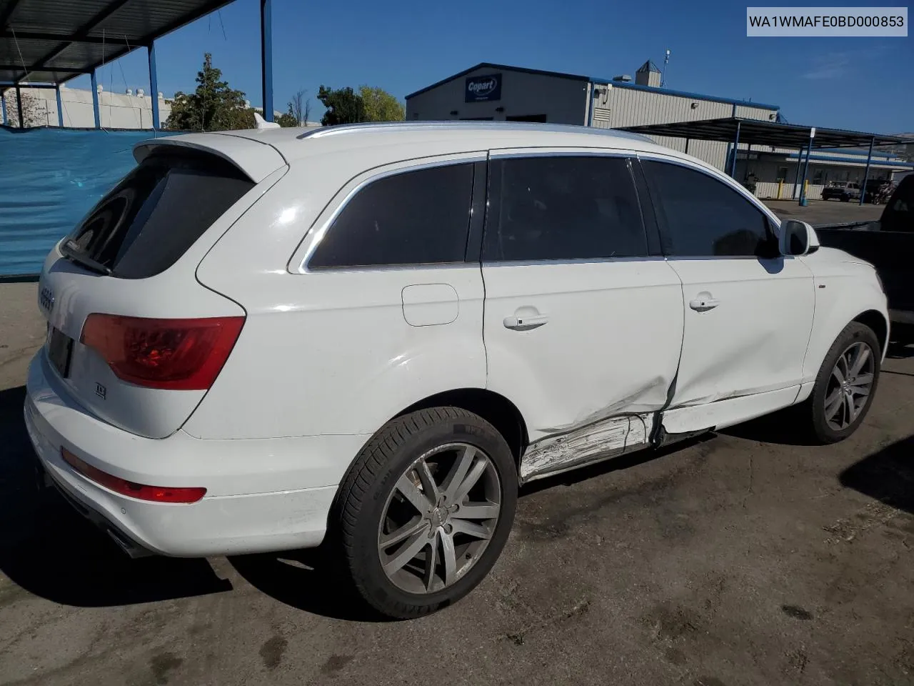 2011 Audi Q7 Prestige VIN: WA1WMAFE0BD000853 Lot: 75562294