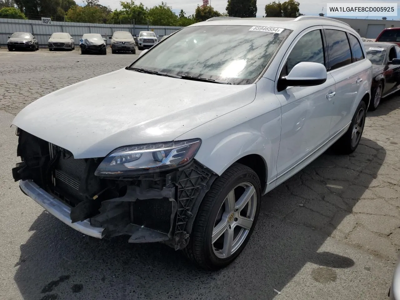 2012 Audi Q7 Premium Plus VIN: WA1LGAFE8CD005925 Lot: 65946554