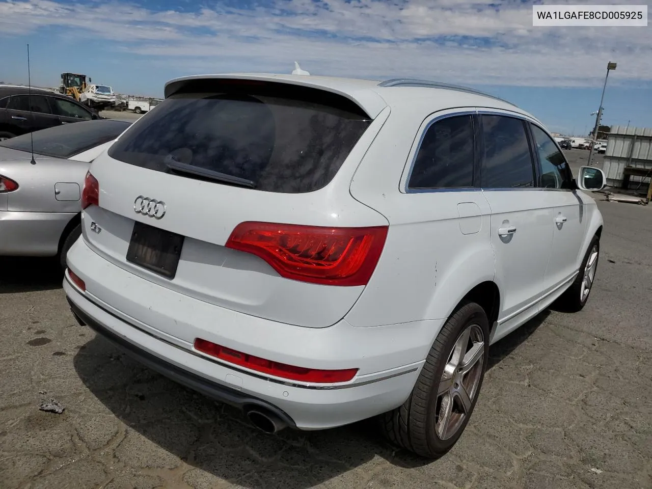 2012 Audi Q7 Premium Plus VIN: WA1LGAFE8CD005925 Lot: 65946554