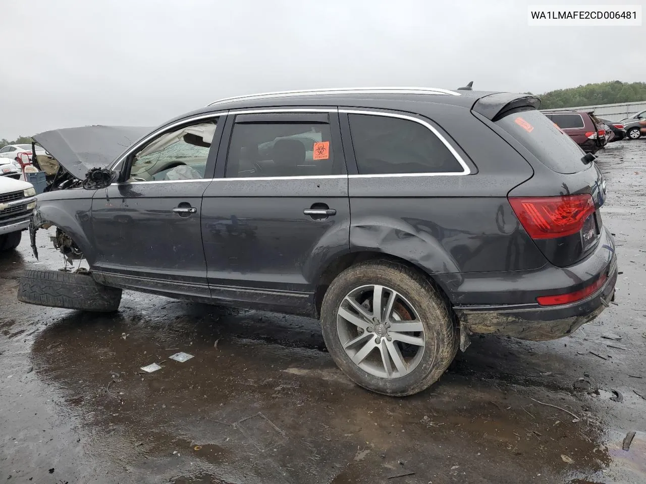 2012 Audi Q7 Premium Plus VIN: WA1LMAFE2CD006481 Lot: 72893484