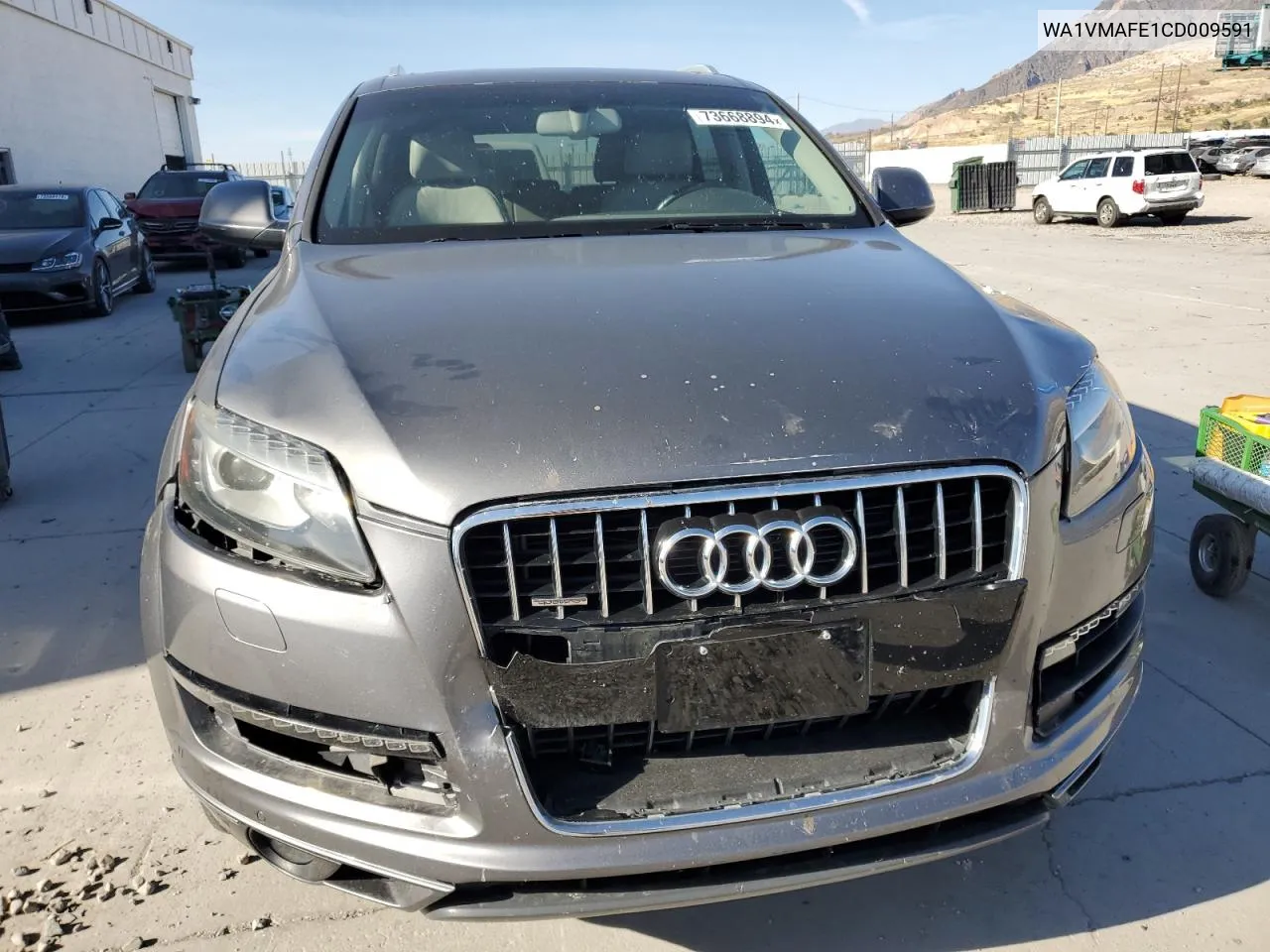 2012 Audi Q7 Prestige VIN: WA1VMAFE1CD009591 Lot: 73668894