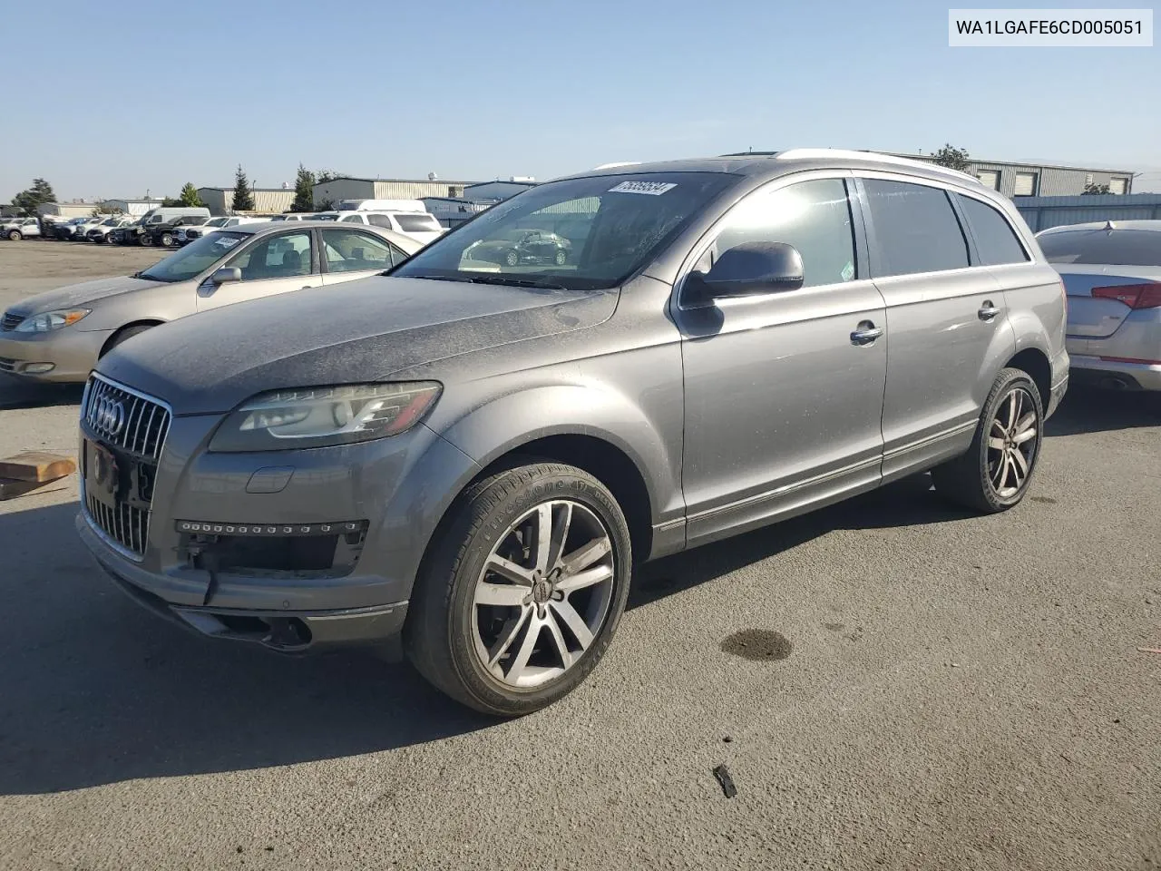 2012 Audi Q7 Premium Plus VIN: WA1LGAFE6CD005051 Lot: 75359534