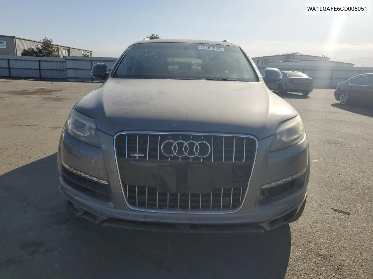 2012 Audi Q7 Premium Plus VIN: WA1LGAFE6CD005051 Lot: 75359534