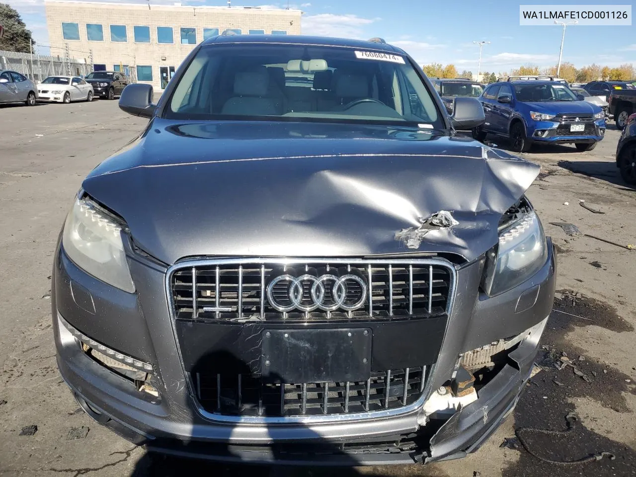 2012 Audi Q7 Premium Plus VIN: WA1LMAFE1CD001126 Lot: 76080474