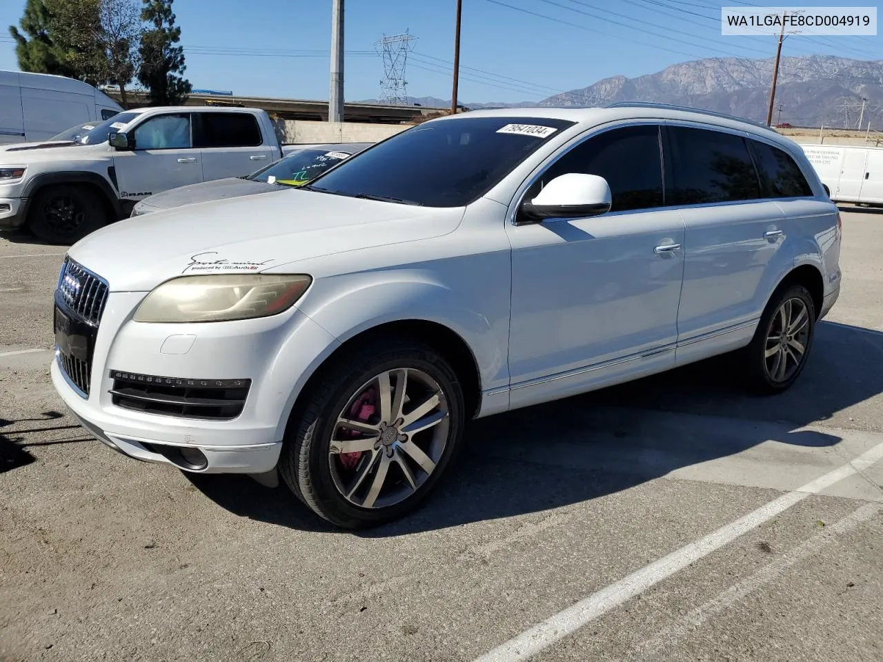 2012 Audi Q7 Premium Plus VIN: WA1LGAFE8CD004919 Lot: 79541034