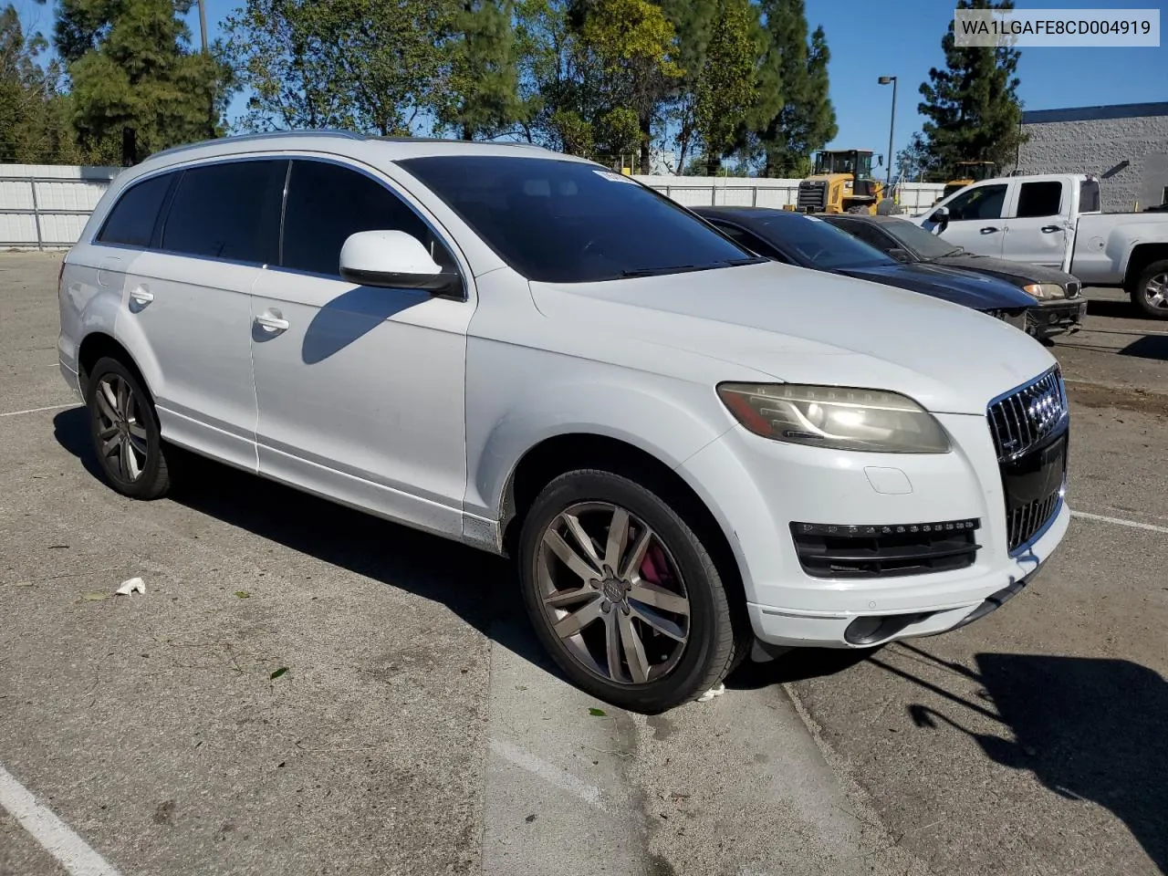 2012 Audi Q7 Premium Plus VIN: WA1LGAFE8CD004919 Lot: 79541034