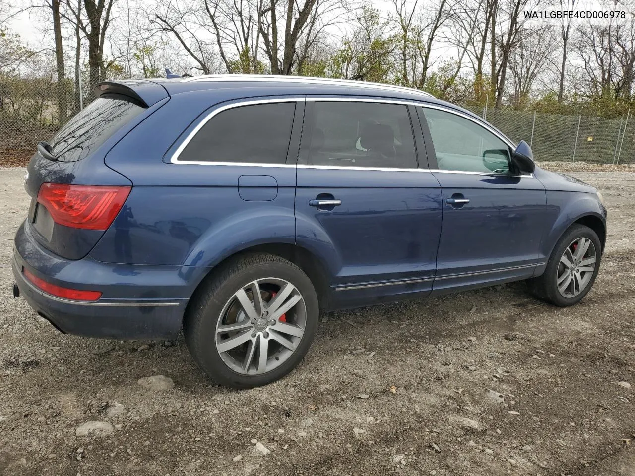 2012 Audi Q7 Premium Plus VIN: WA1LGBFE4CD006978 Lot: 80418674