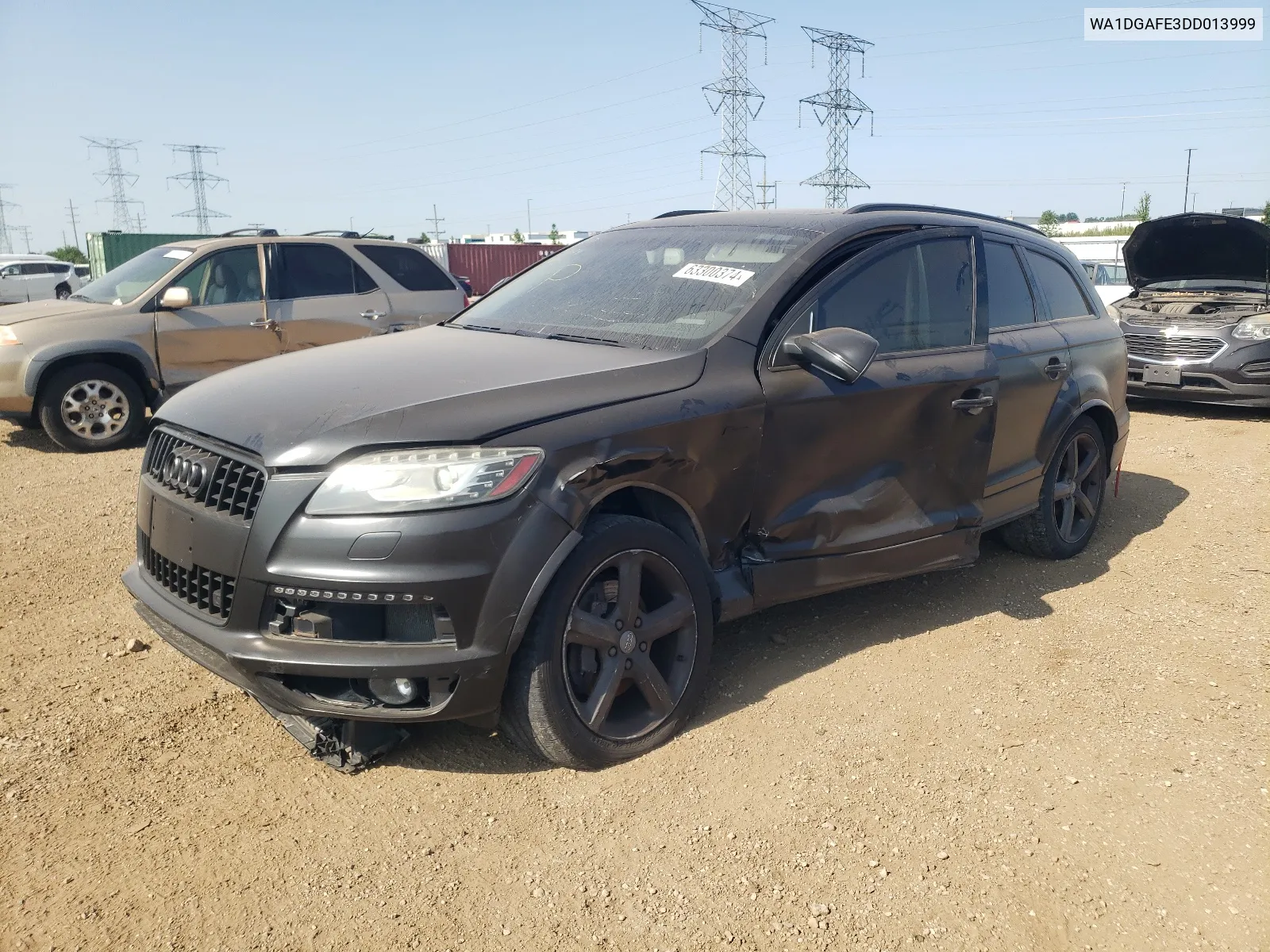 2013 Audi Q7 Prestige VIN: WA1DGAFE3DD013999 Lot: 63300374