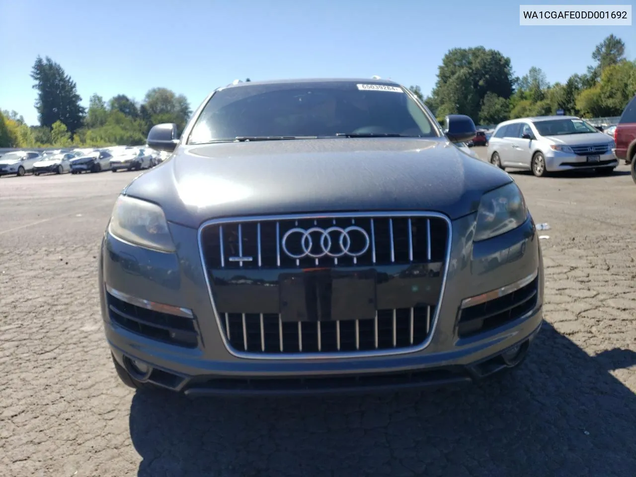 2013 Audi Q7 Premium VIN: WA1CGAFE0DD001692 Lot: 65039284