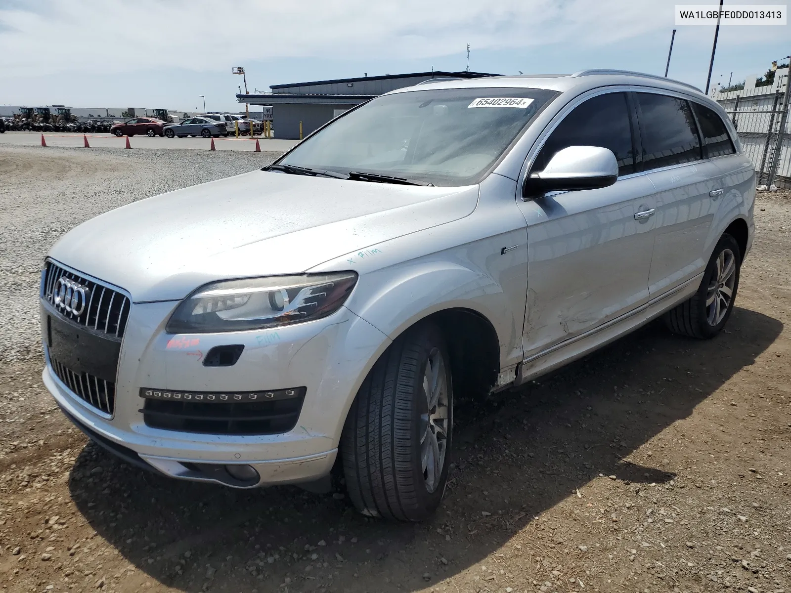 2013 Audi Q7 Premium Plus VIN: WA1LGBFE0DD013413 Lot: 65402964