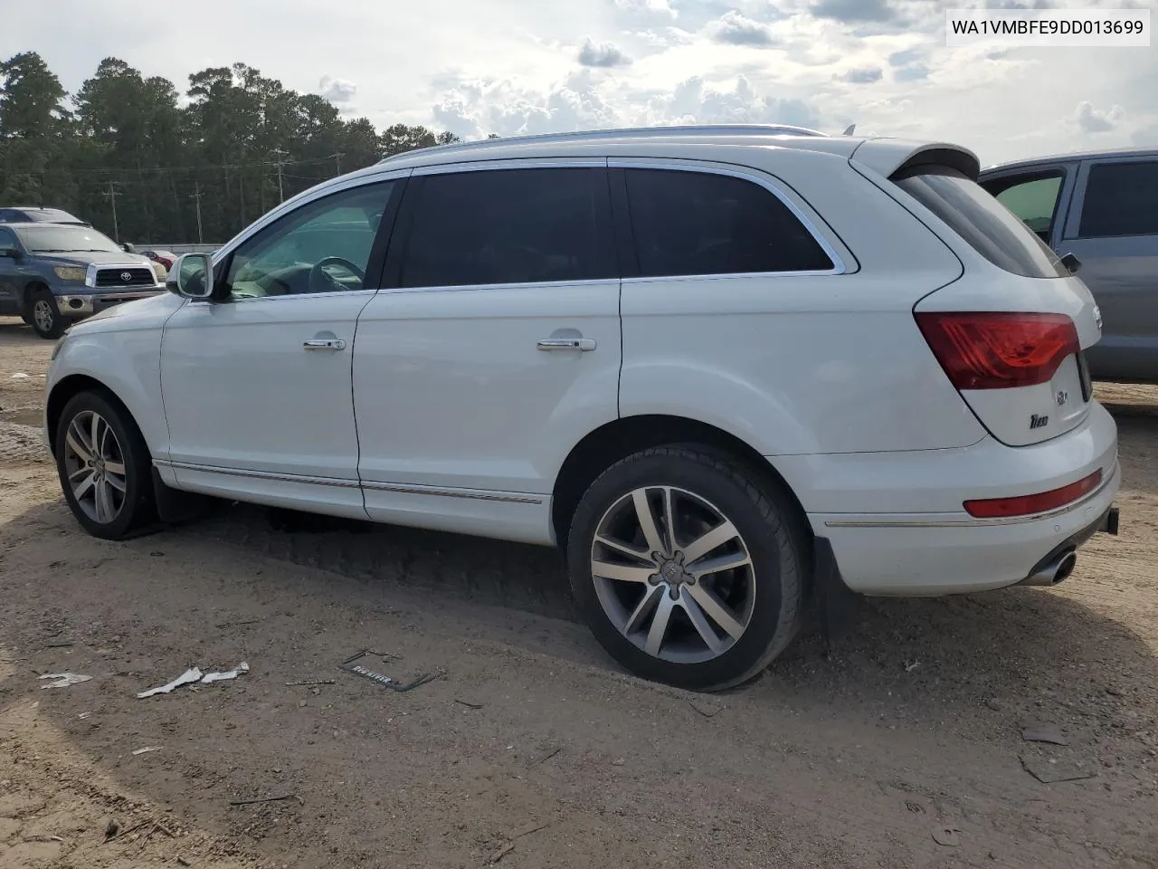 2013 Audi Q7 Prestige VIN: WA1VMBFE9DD013699 Lot: 69283894