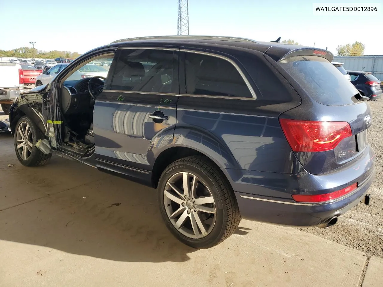 2013 Audi Q7 Premium Plus VIN: WA1LGAFE5DD012896 Lot: 74752724