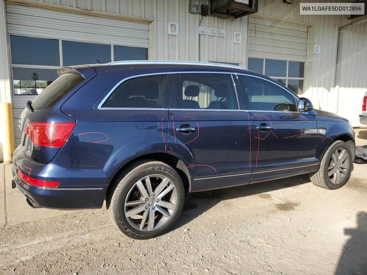 2013 Audi Q7 Premium Plus VIN: WA1LGAFE5DD012896 Lot: 74752724