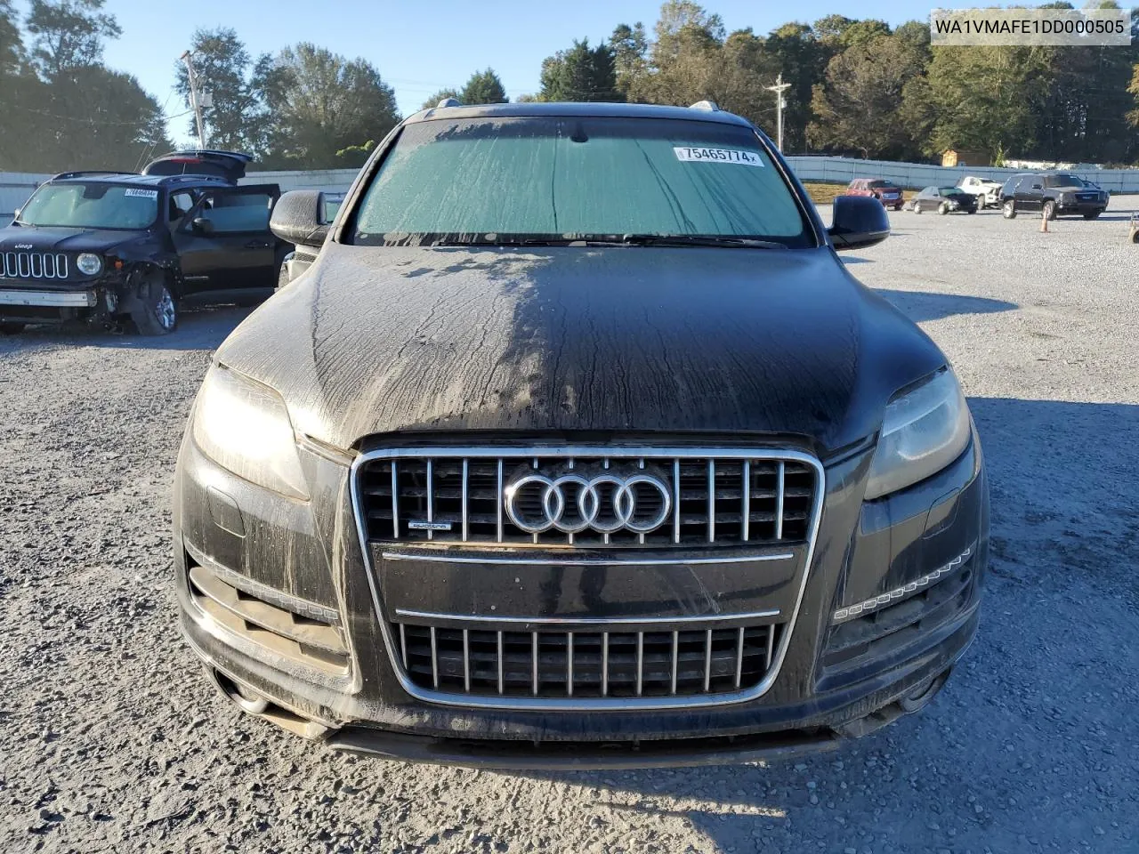 2013 Audi Q7 Prestige VIN: WA1VMAFE1DD000505 Lot: 75465774