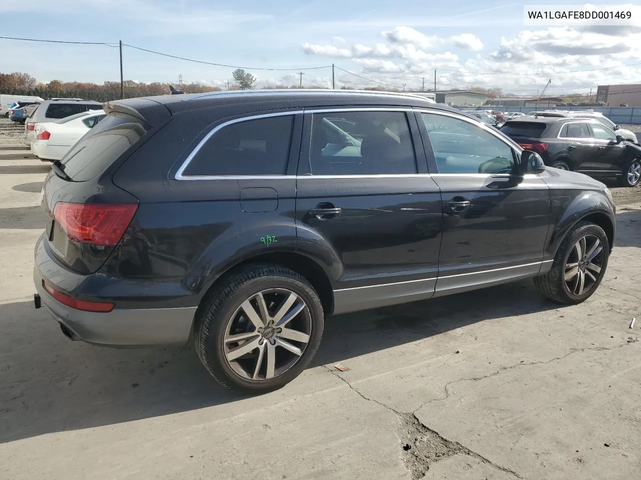 2013 Audi Q7 Premium Plus VIN: WA1LGAFE8DD001469 Lot: 78016154