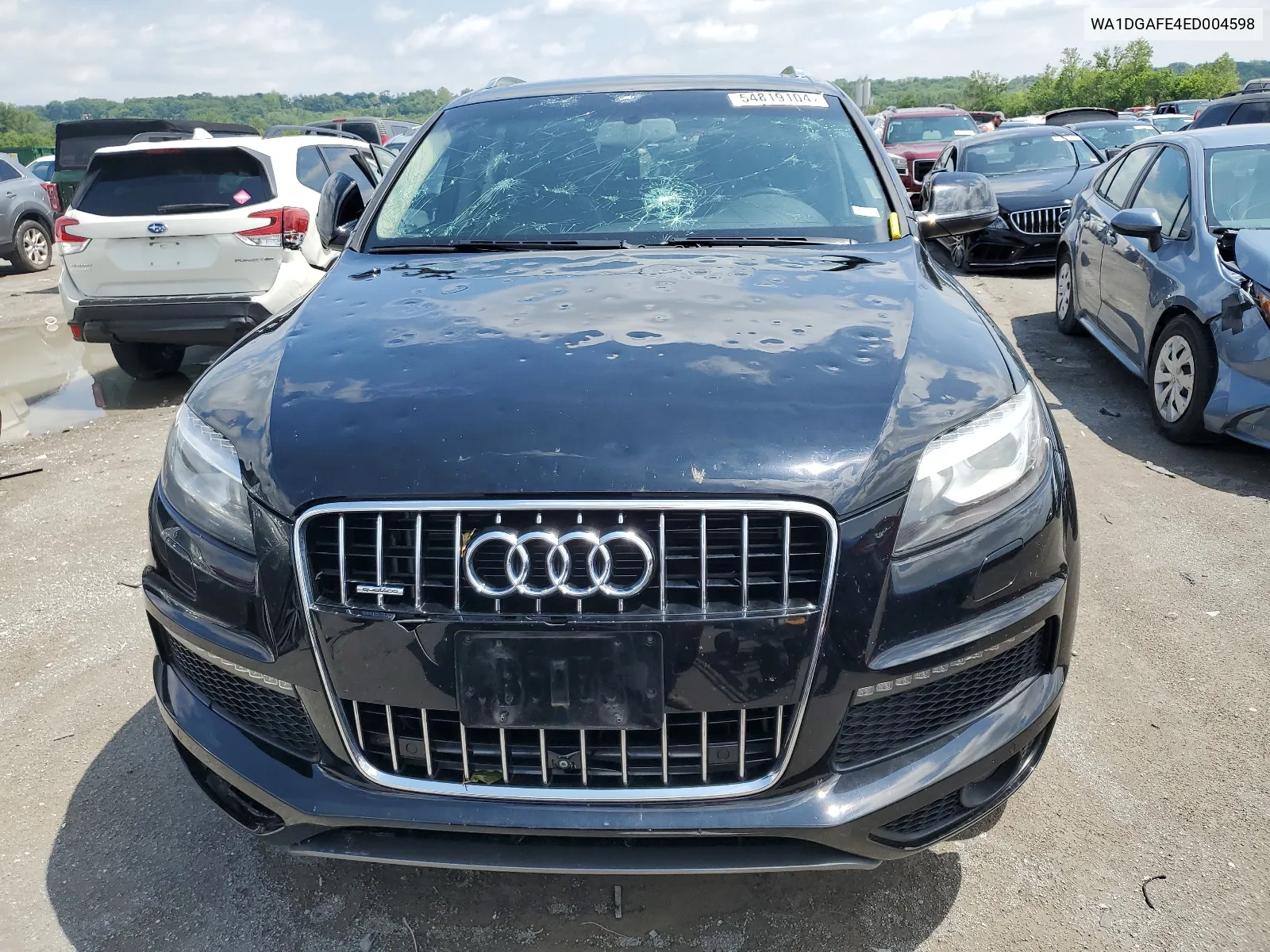 2014 Audi Q7 Prestige VIN: WA1DGAFE4ED004598 Lot: 54819104