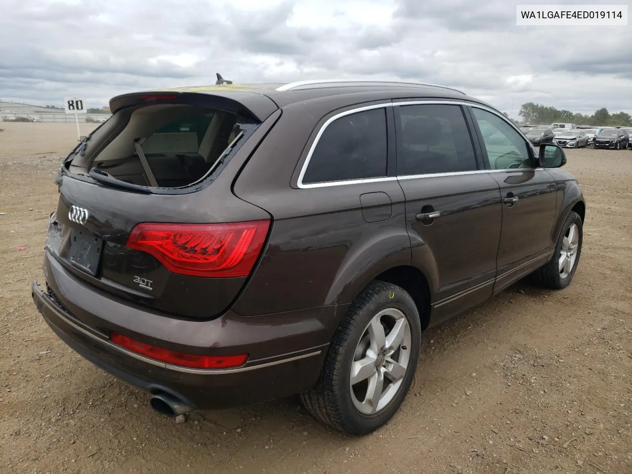 2014 Audi Q7 Premium Plus VIN: WA1LGAFE4ED019114 Lot: 66010694